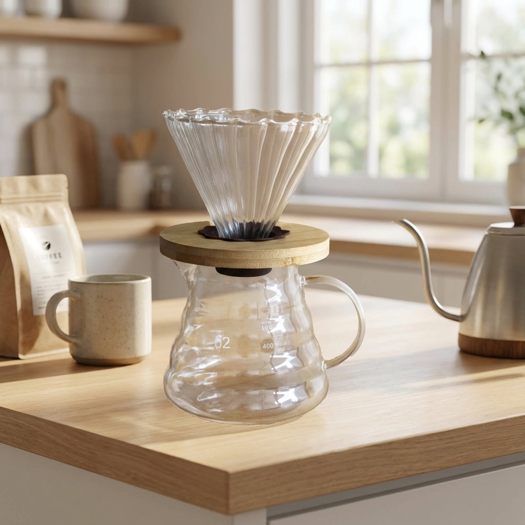 COMBO GOTEO: SET DRIPPER V60 + JARRA + FILTROS