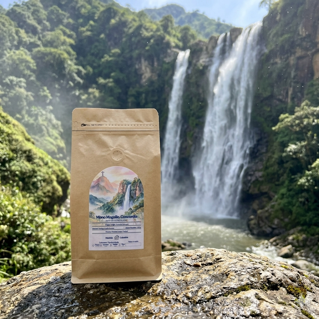 Café de Especialidad Concordia Antioquia en Grano  83.5 SCAA cascada