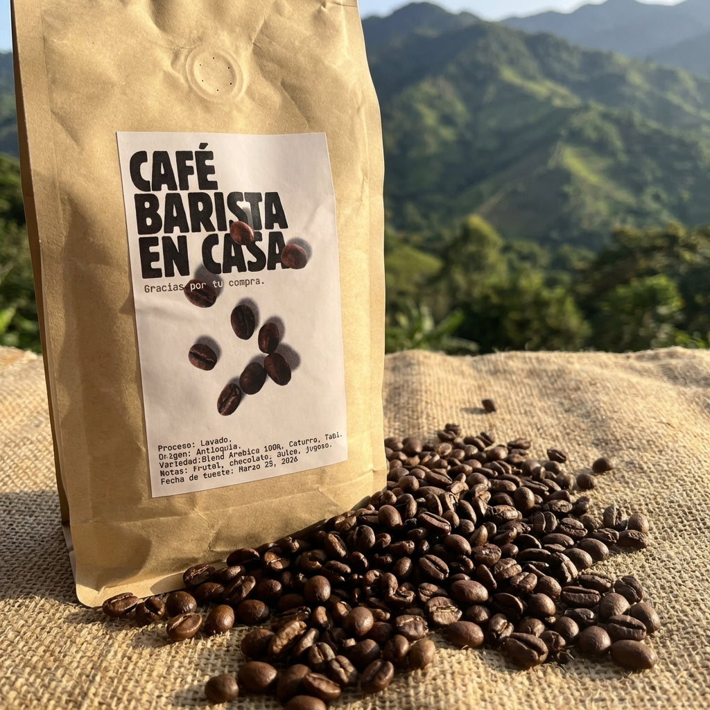 Café de Origen Antioquia Grano Entero - Molino en Casa 500 gr