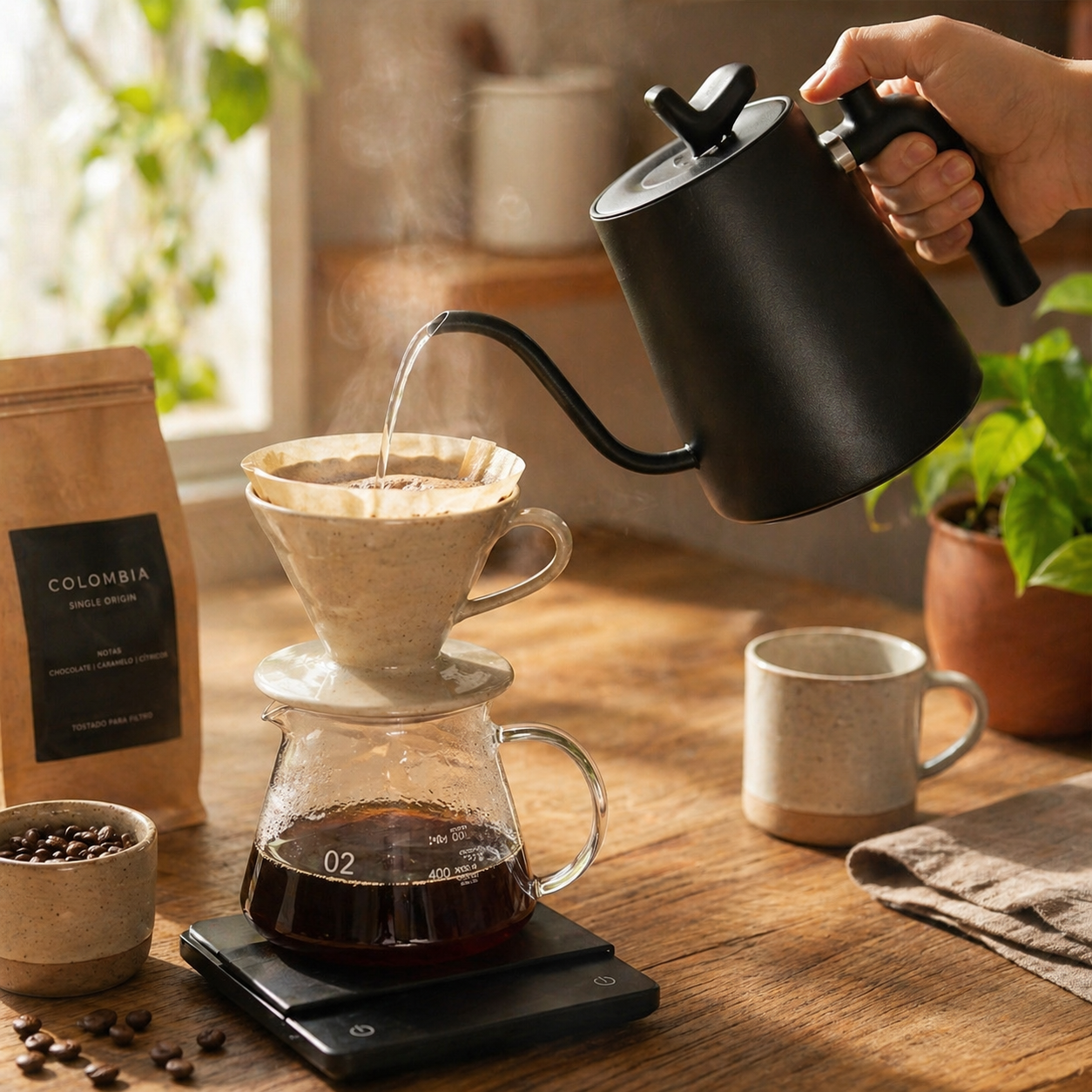 Black Gooseneck Kettle 1.5L