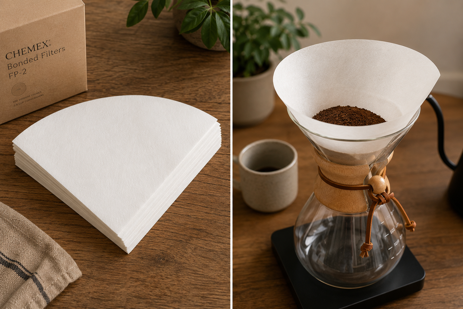 Kit Chemex PRO: Chemex, tetera, termometro, gramera, filtros
