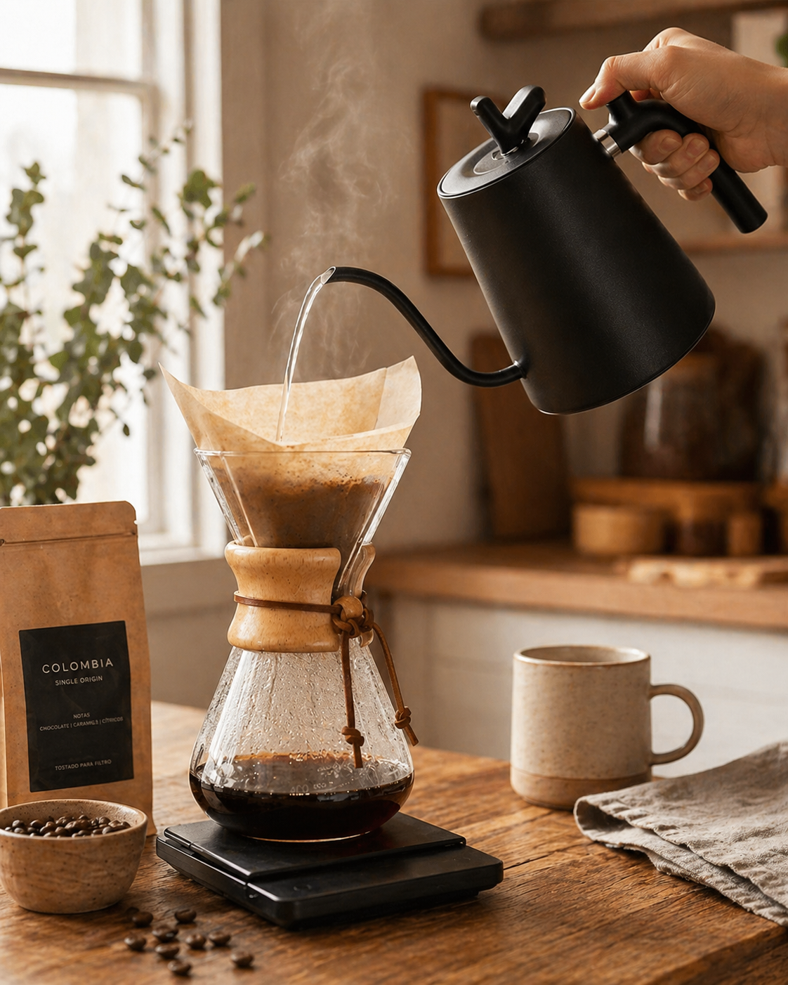 Black Gooseneck Kettle 1.5L