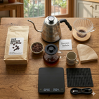 V60 PRO Barista Kit: Dripper, Filters, Scale, Kettle, Server, and Specialty Coffee