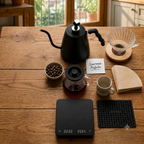 Kit Barista V60 PRO: Dripper, Filtros, Gramera, Tetera, Jarra