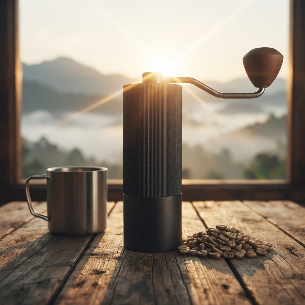 Molinillo de Café Manual con Muelas de Acero Inoxidable - El Ritual Perfecto