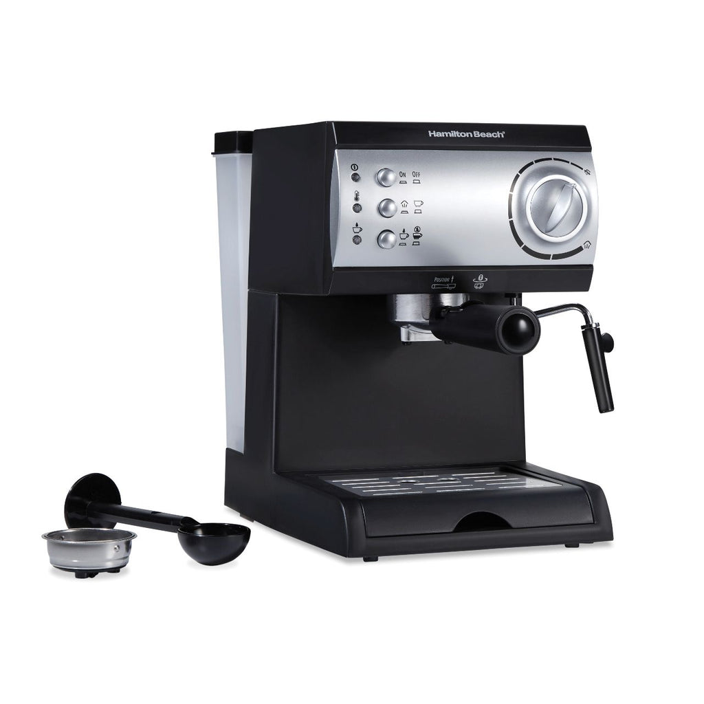 Cafetera para Espresso Hamilton Beach 40715 - Sistema Dual Café Molido y Pods